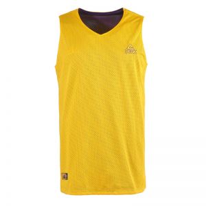 Peak Mens Reverse Basketball Short Suit (F751121) - Yellow/purple