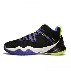 Peak Mens Combat Basketball Game Sport Shoes - Black/Purple