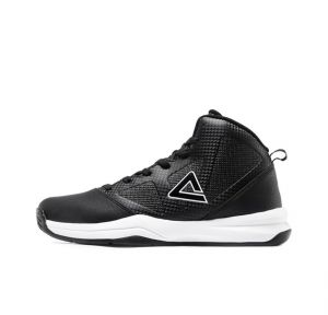 Peak Shock-absorbing Outfield Low Basketball Shoes - Black/White