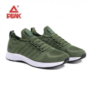 Peak Casual Breathable Men's Running Shoes - Green