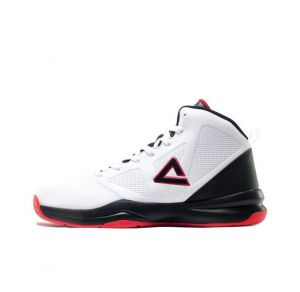 Peak Shock-absorbing Outfield Low Basketball Shoes - White/Black