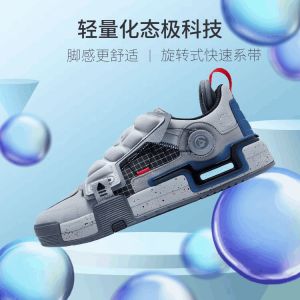 Peak Ling Yue（凌跃）Ace Casual Skate Shoes - Silver gray