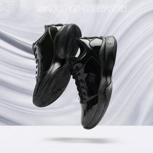 San Heng x Peak Glossy Low Basketball Referee Shoes