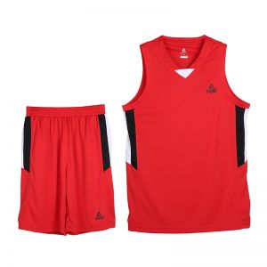 PEAK Classic Royal Basketball Team Kit Jersey & Shorts Set 