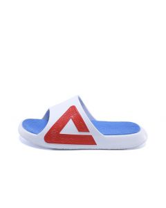 Peak Taichi Mens Sport Slipper - White/Blue/Red
